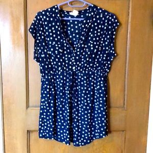 Sheer, Empire Waist, Button Down Blouse.